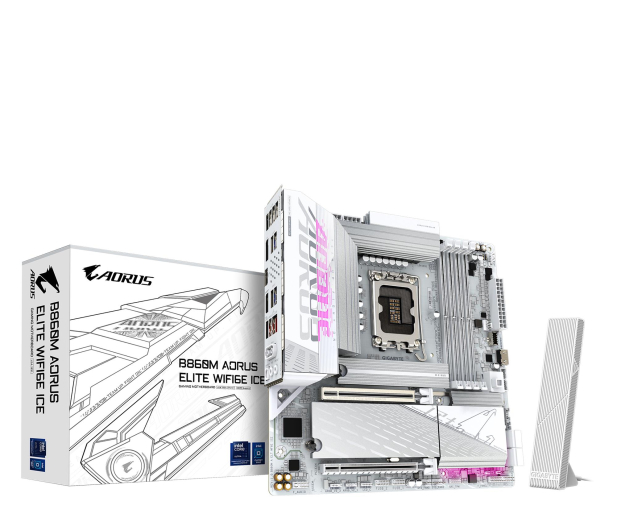 GIGABYTE Płyta główna B860M A ELT WIFI6E ICE B860M A ELT WF6E ICE - 1306634 - zdjęcie